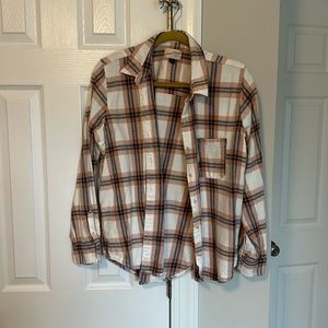 Plaid button down